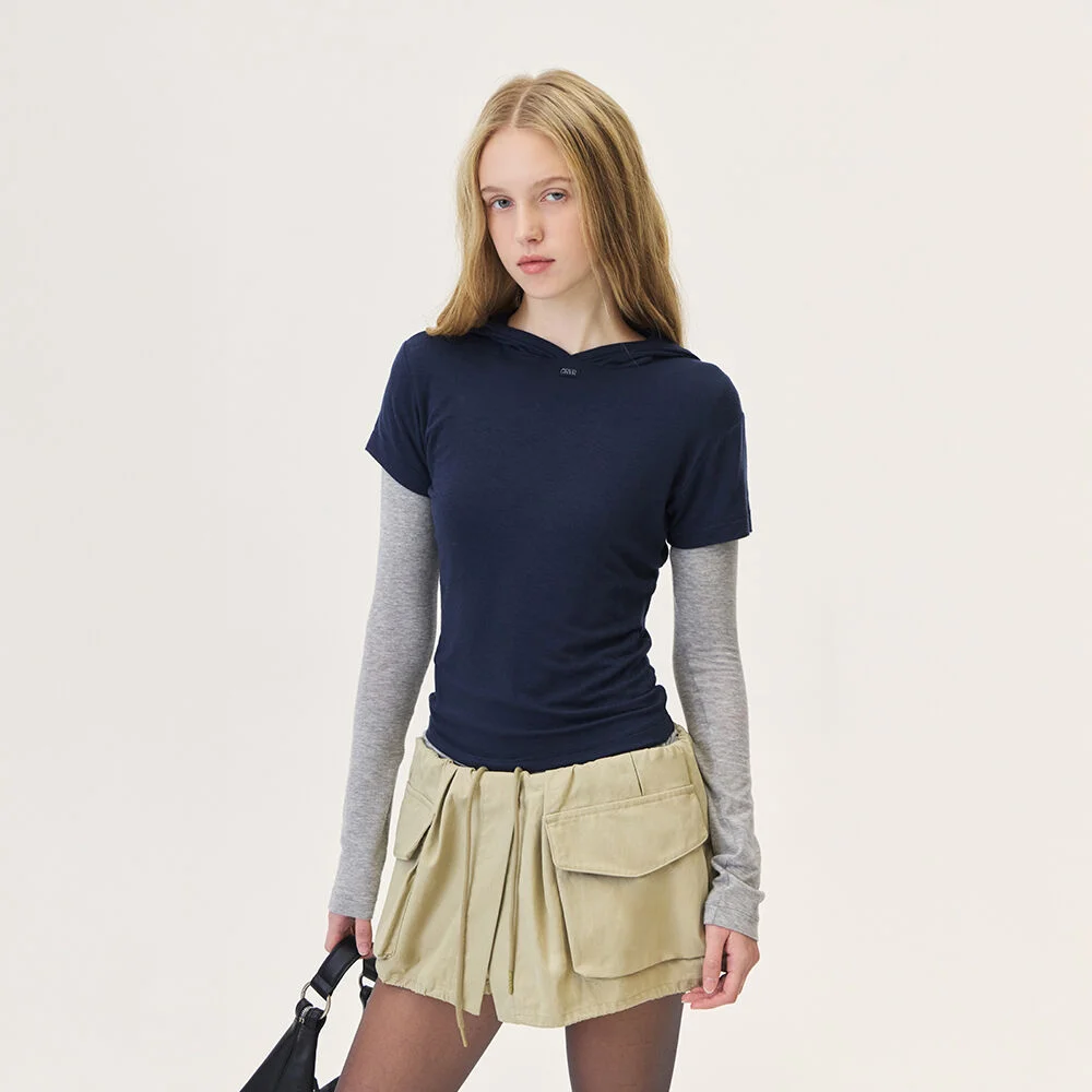 MACY L/S T-SHIRT (MELANGE GRAY)