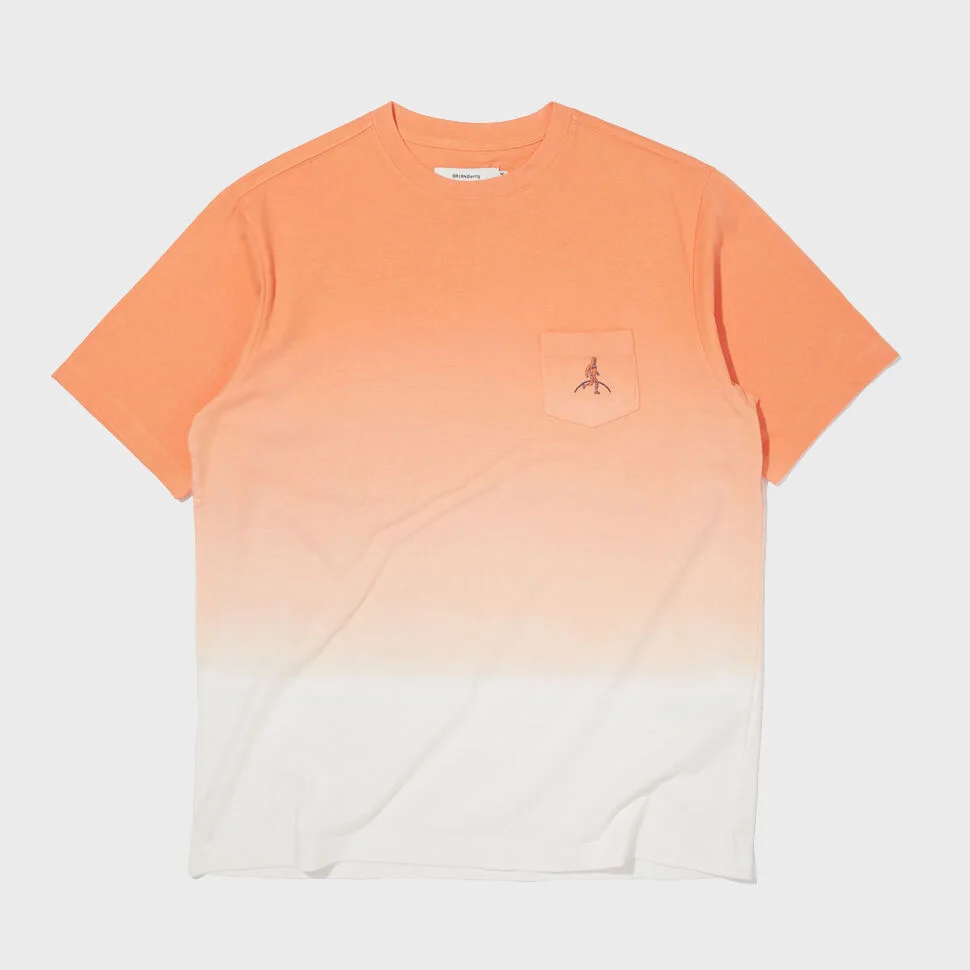 STEP DYED POCKET S/S TEE_GUAVA