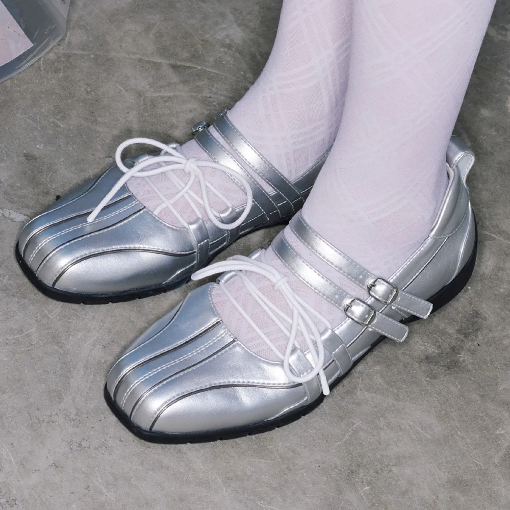 ASTER LACEUP SNEAKERS(METALIC) - 2 colors