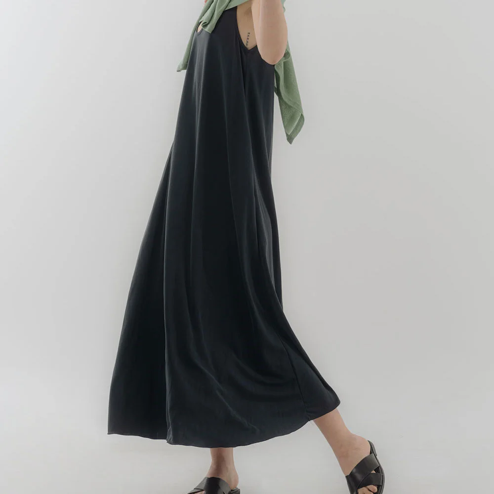 Modal Long Dress_Charcoal