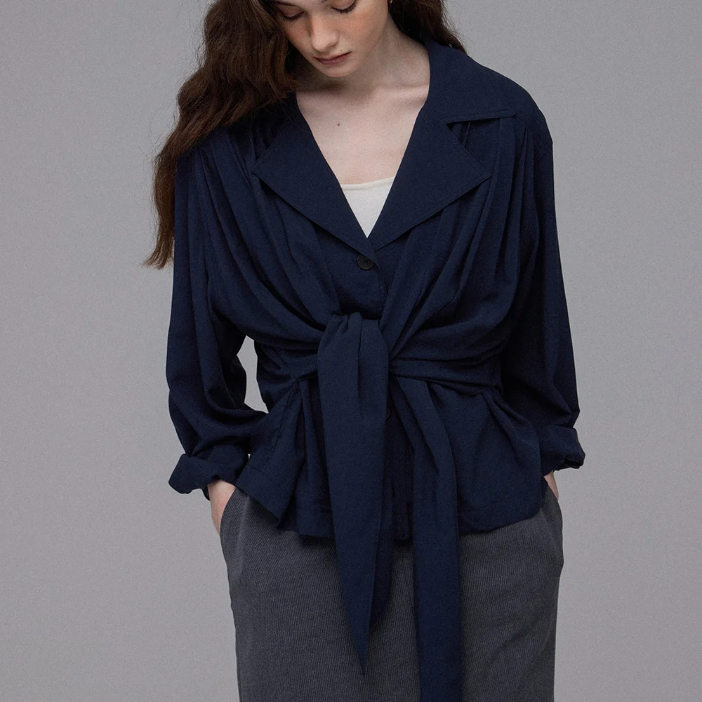 Mer Blouse Jacket (Navy)