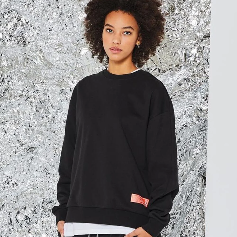 BLACK FOG-SUNSET PRINTING CREW NECK IETS0F611BK