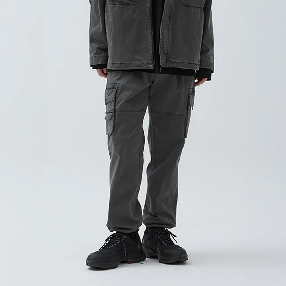 成衣染色 Terra 束腳褲 Dark Gray