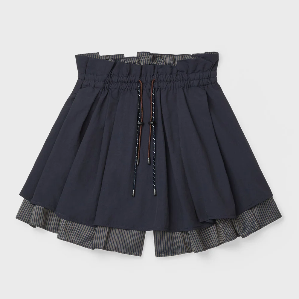 STRIPED PANEL SHORTS - 2 colors