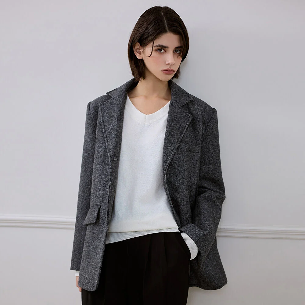 Herringbone Overfit Jacket