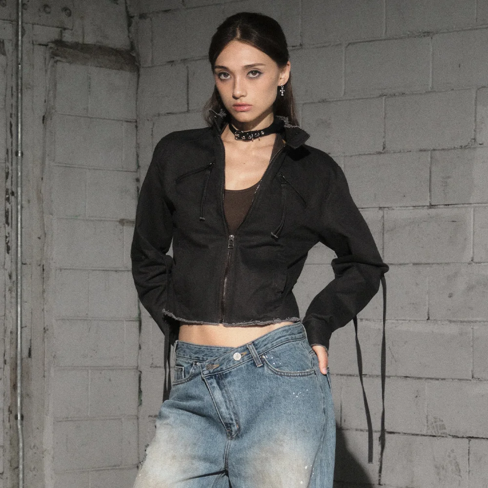 strap jacket (dark grey)