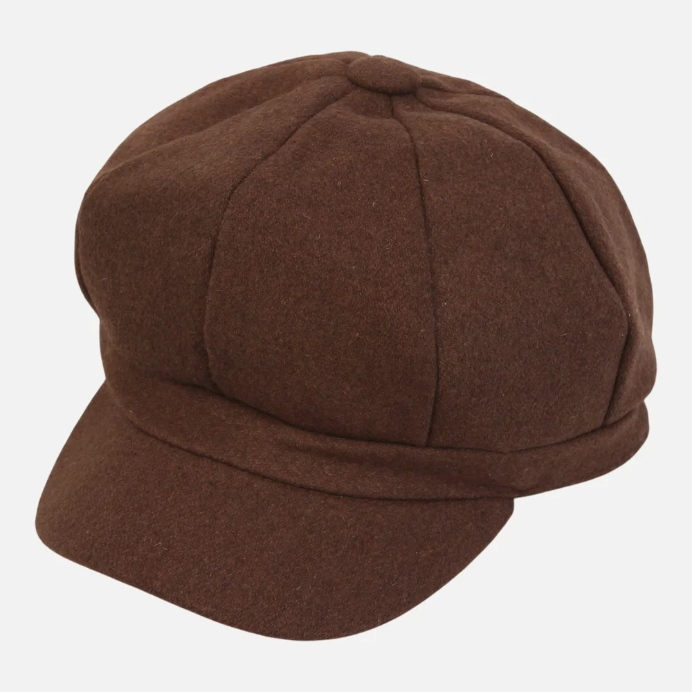 Hard Wool Khaki Newsboy Cap 報童帽