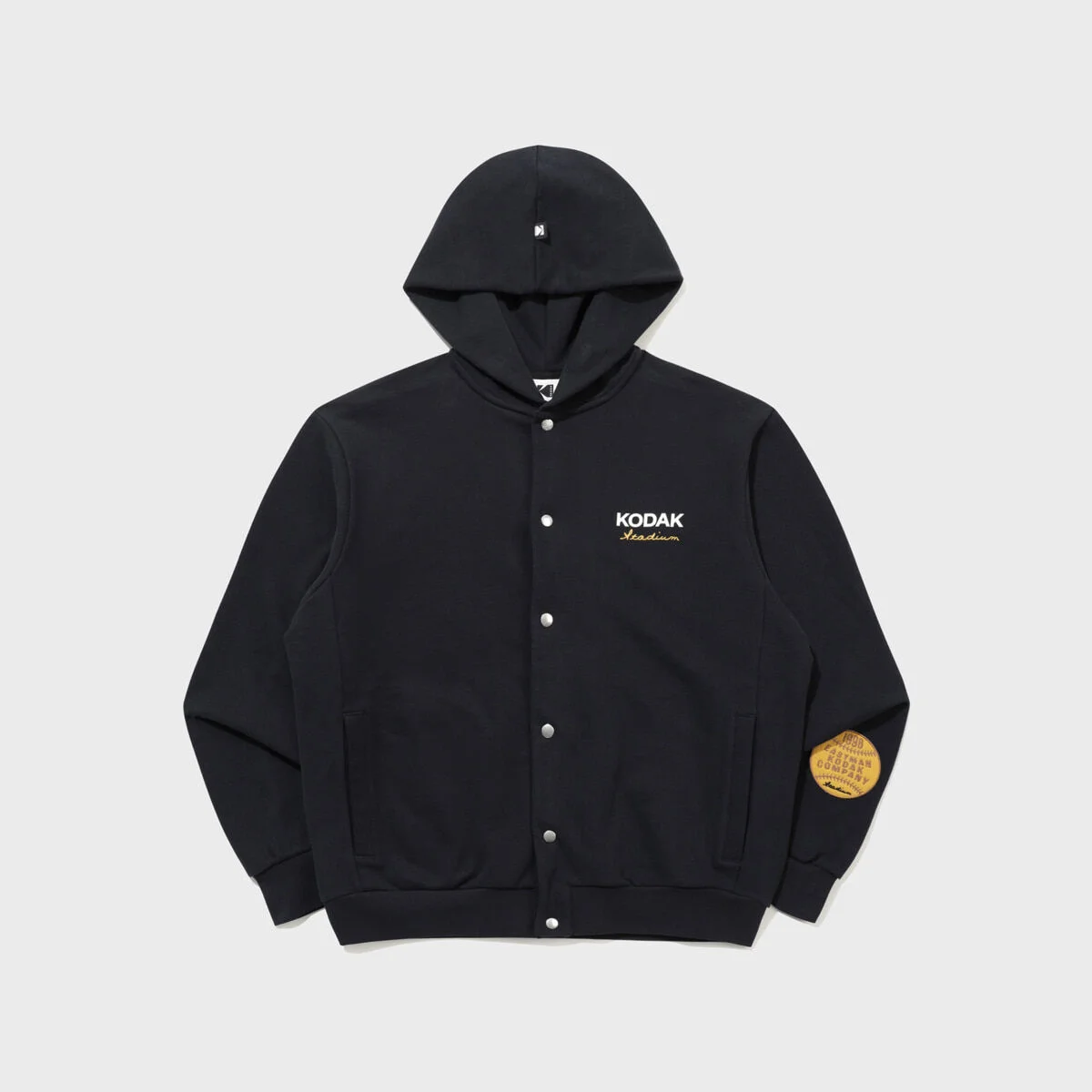 Gold Moment 按扣 連帽衫 外套 BLACK