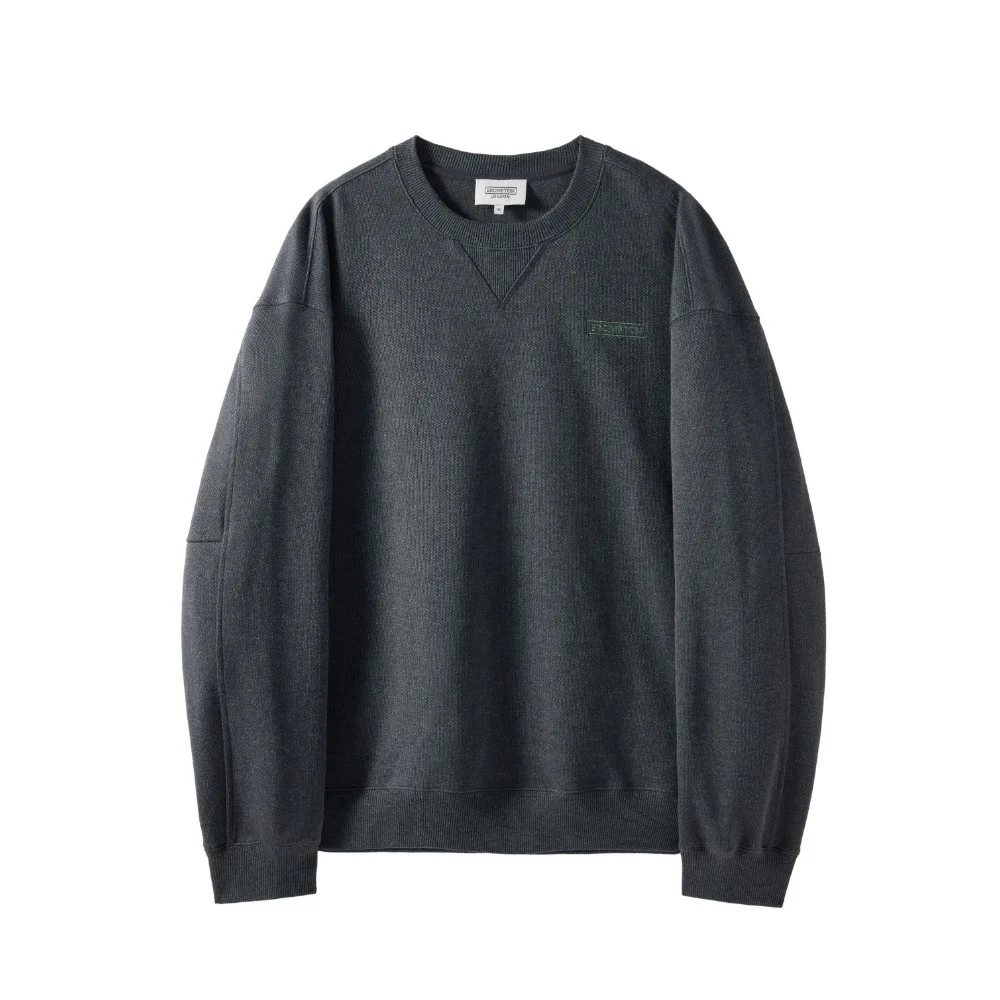 DIAGONAL JACQUARD SWEATSHIRT - CHARCOAL (P251USW460)