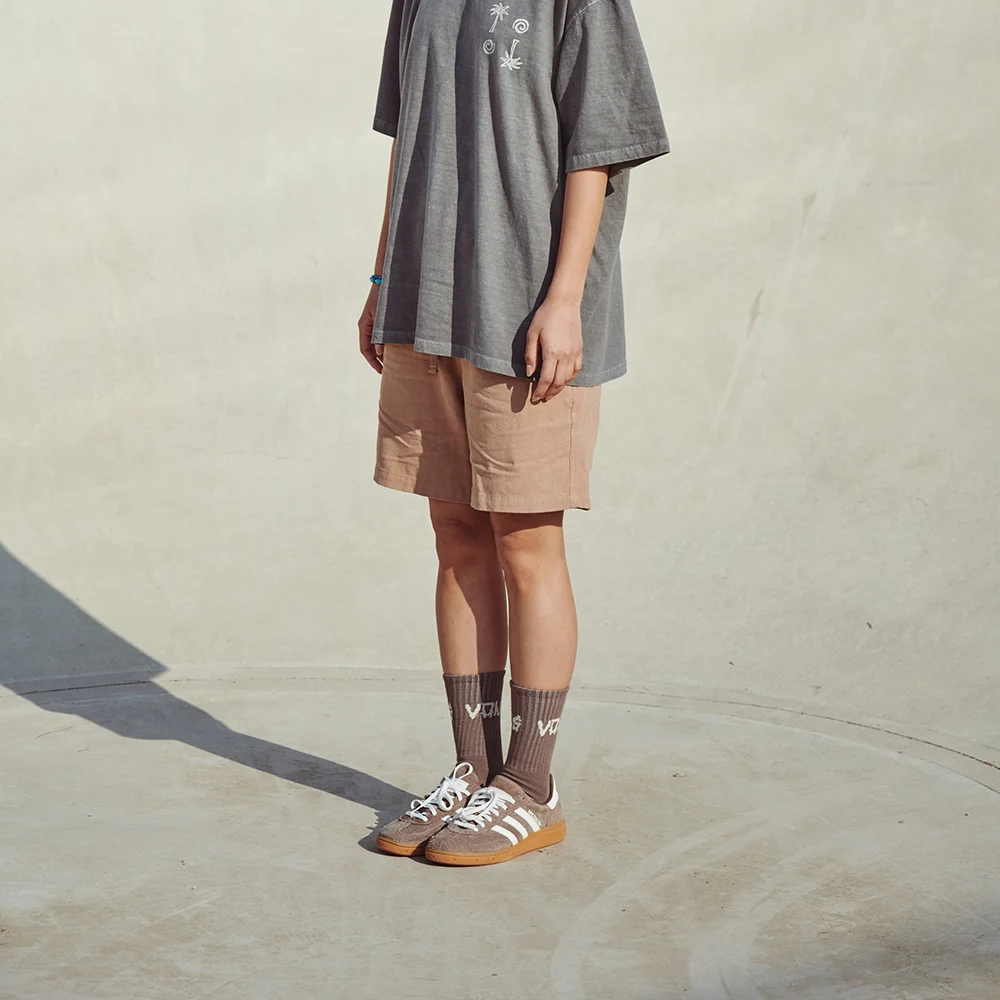 Salkin Linen Walkshorts Taupe