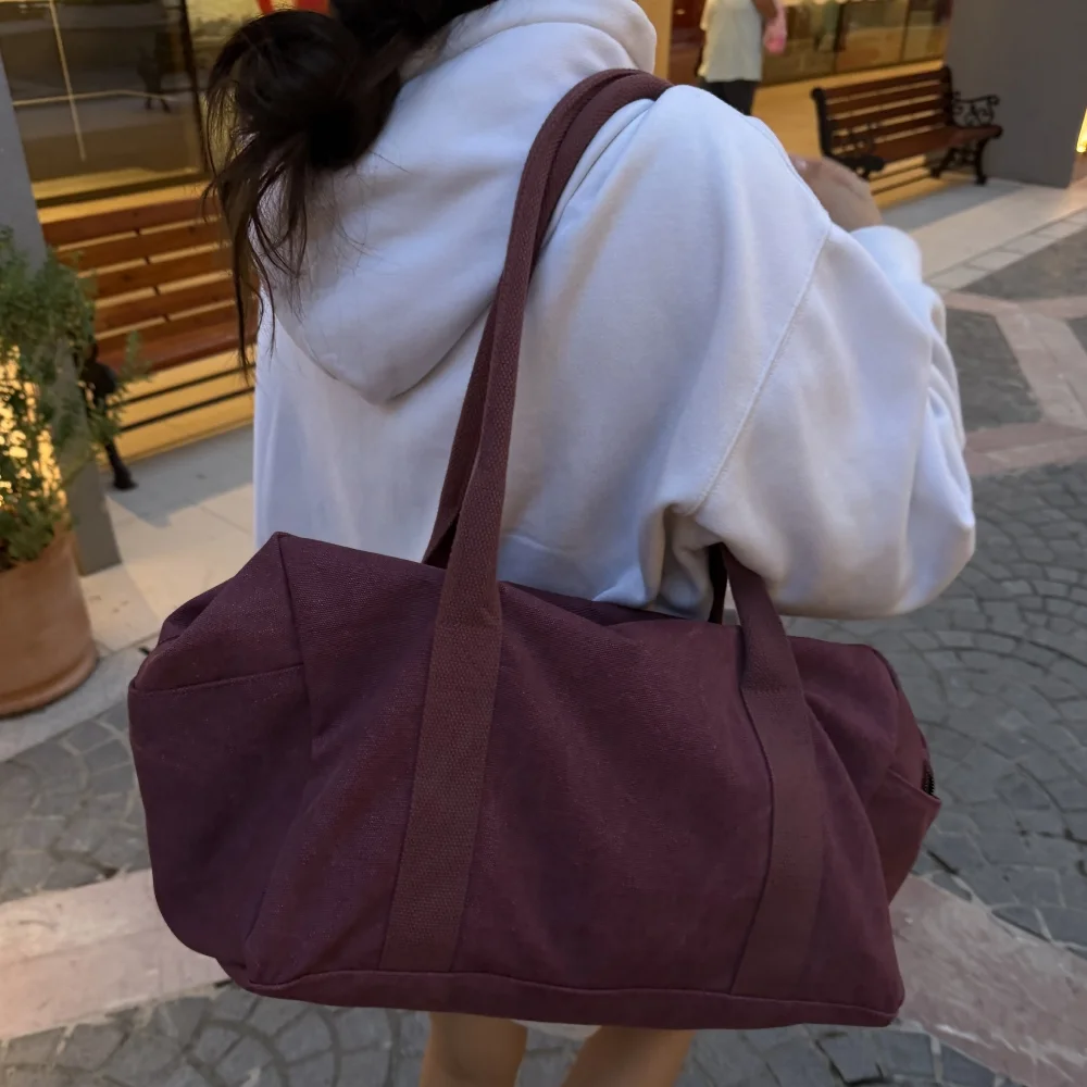 Vintage Boston Duffel Bag Deep Purple