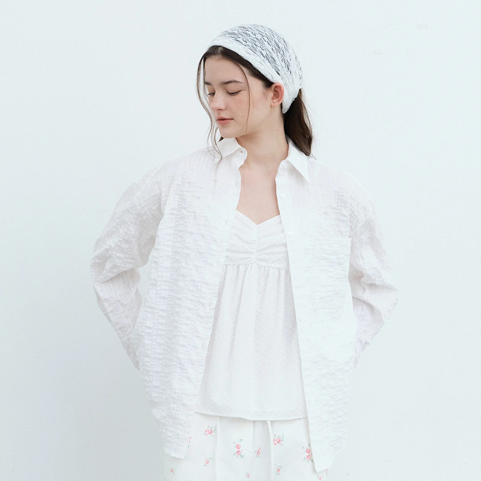 Summer Stripe Shirt-White
