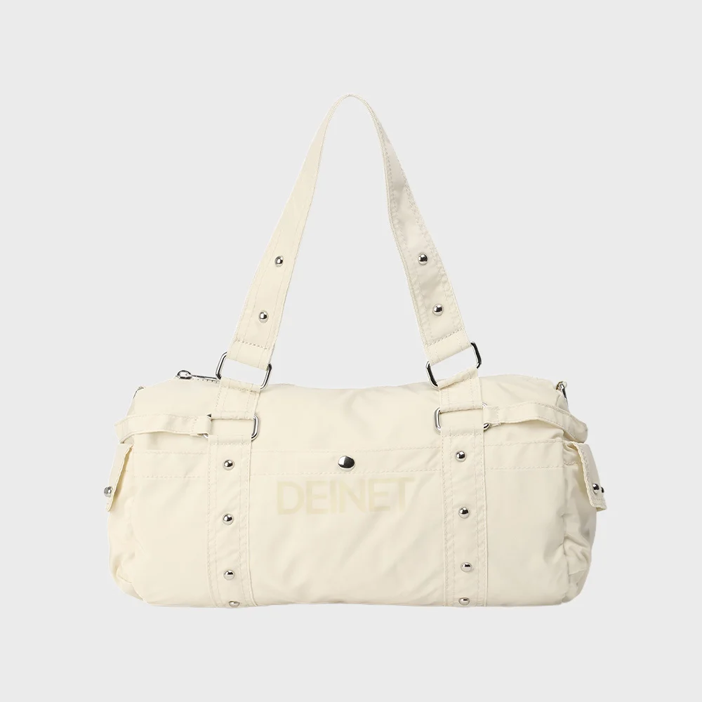 LOGO DUFFLE MINI BAG IN LIGHT YELLOW