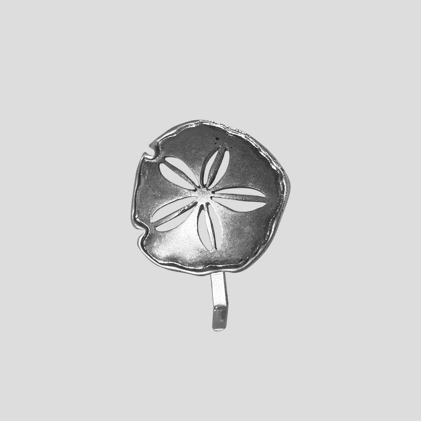 FLOWER CLIP IN SILVER