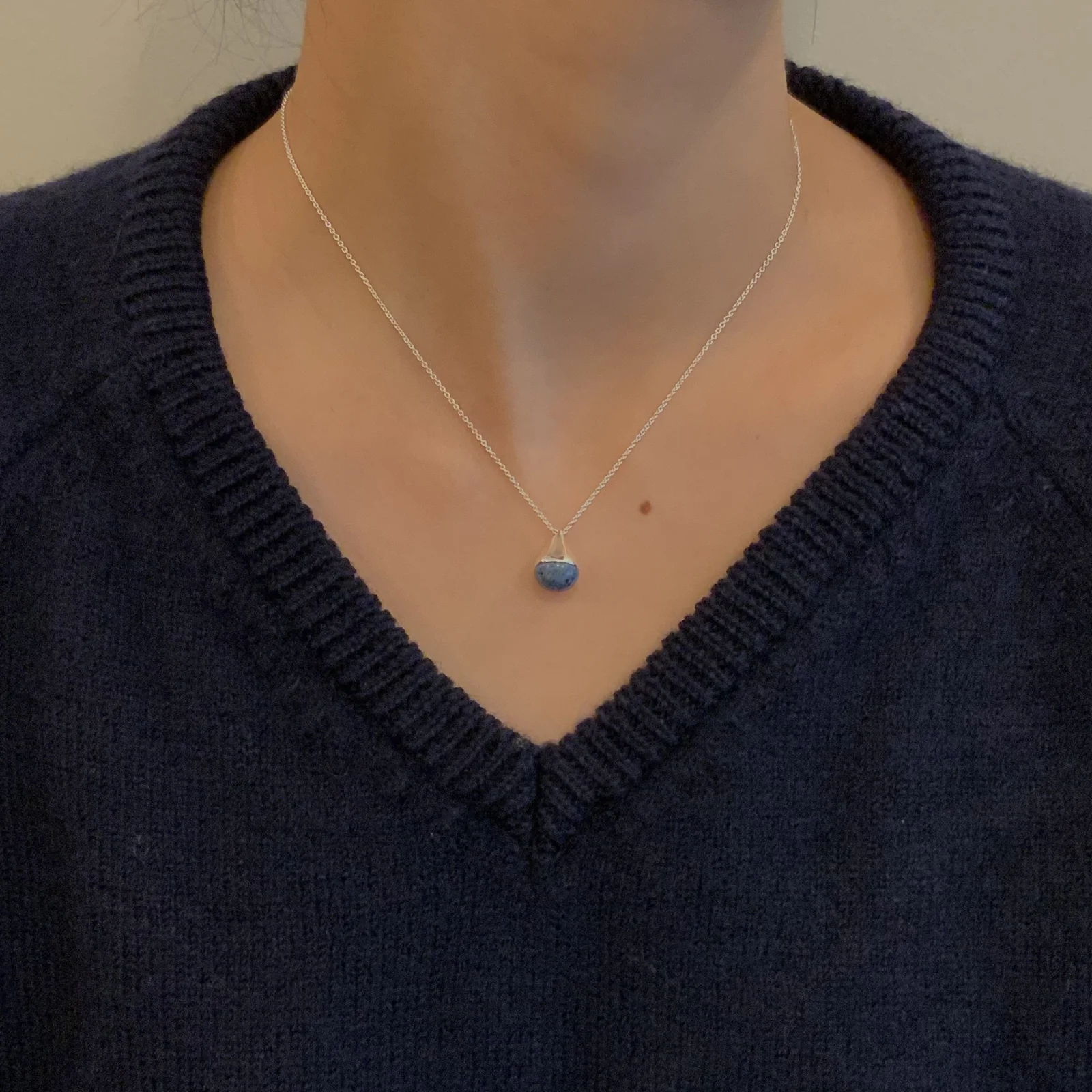 Dew Necklace (Sodalite)