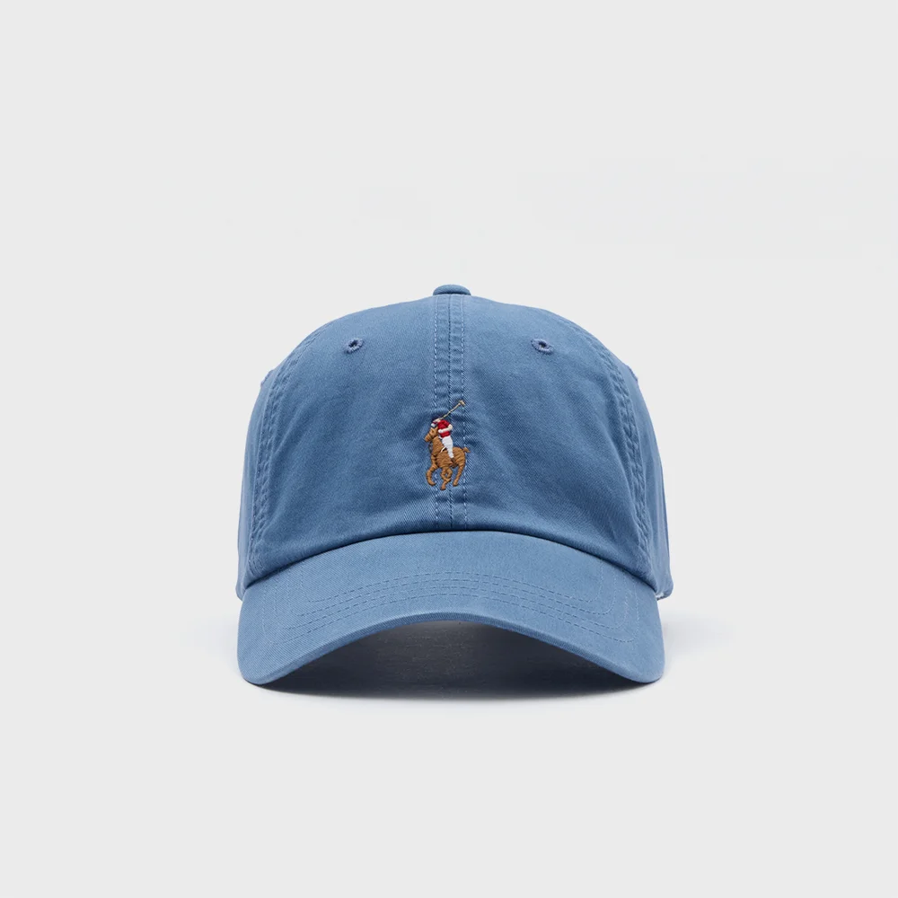 彈力 純棉 斜紋 BOL 帽 (BLUE)