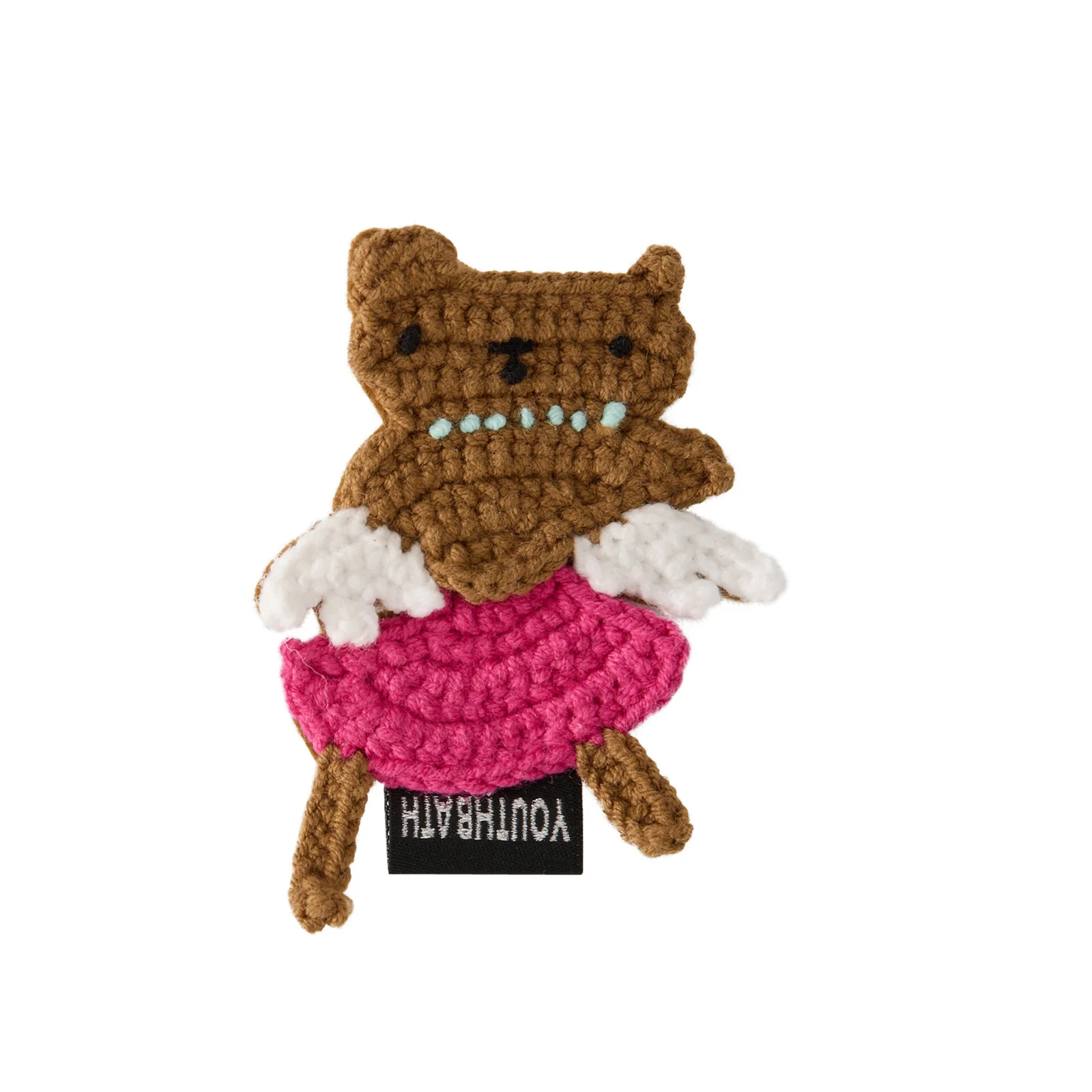 Knit Hair Clip_Dog Bear Princess