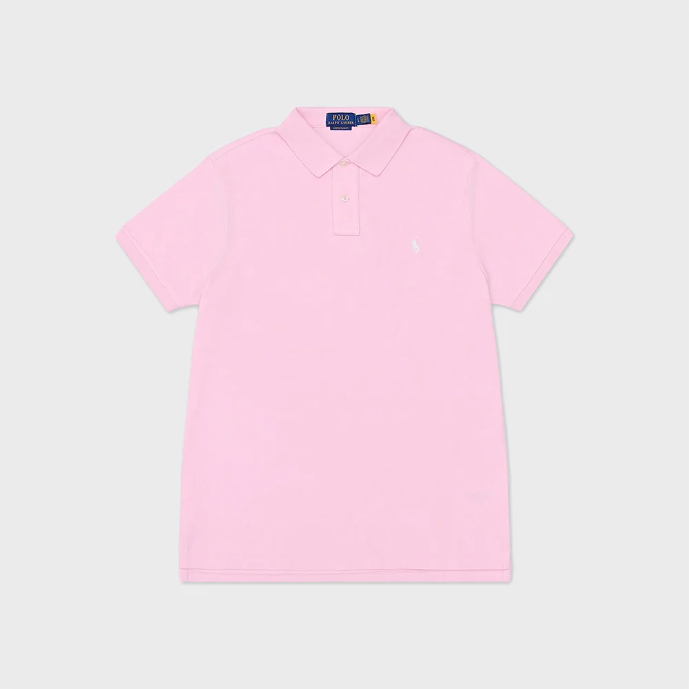 訂製 修身版型 網眼 Polo 襯衫 (PINK) MNPOKNI1N824041-650-26