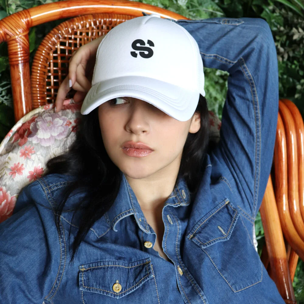 SS TRUCKER WHITE BALL CAP