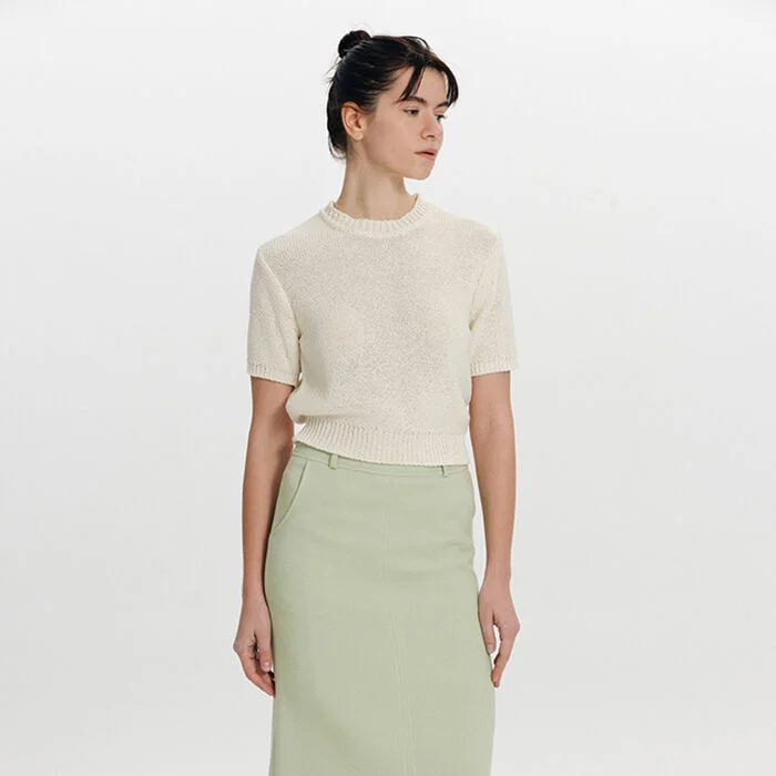 Half Sleeve Knit(Ivory)