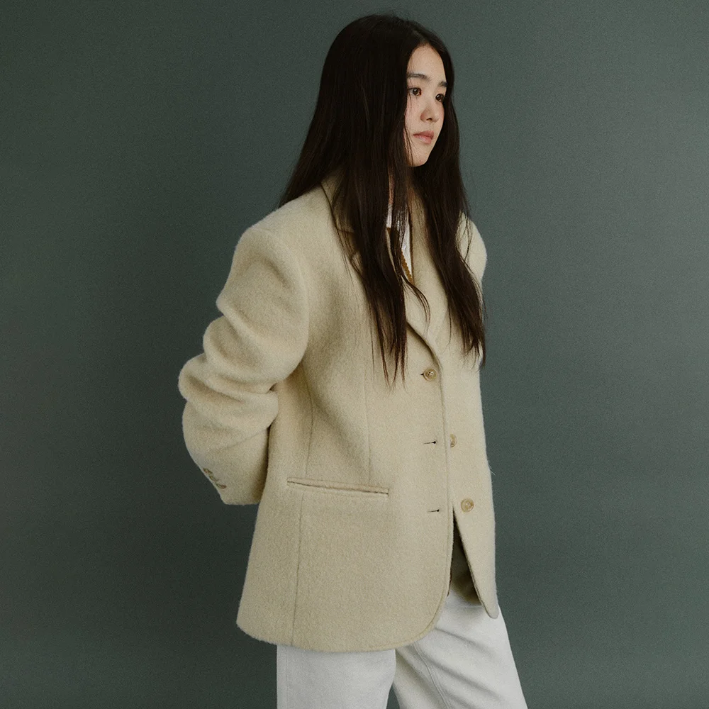 GROW ALPACA JACKET (BUTTER)