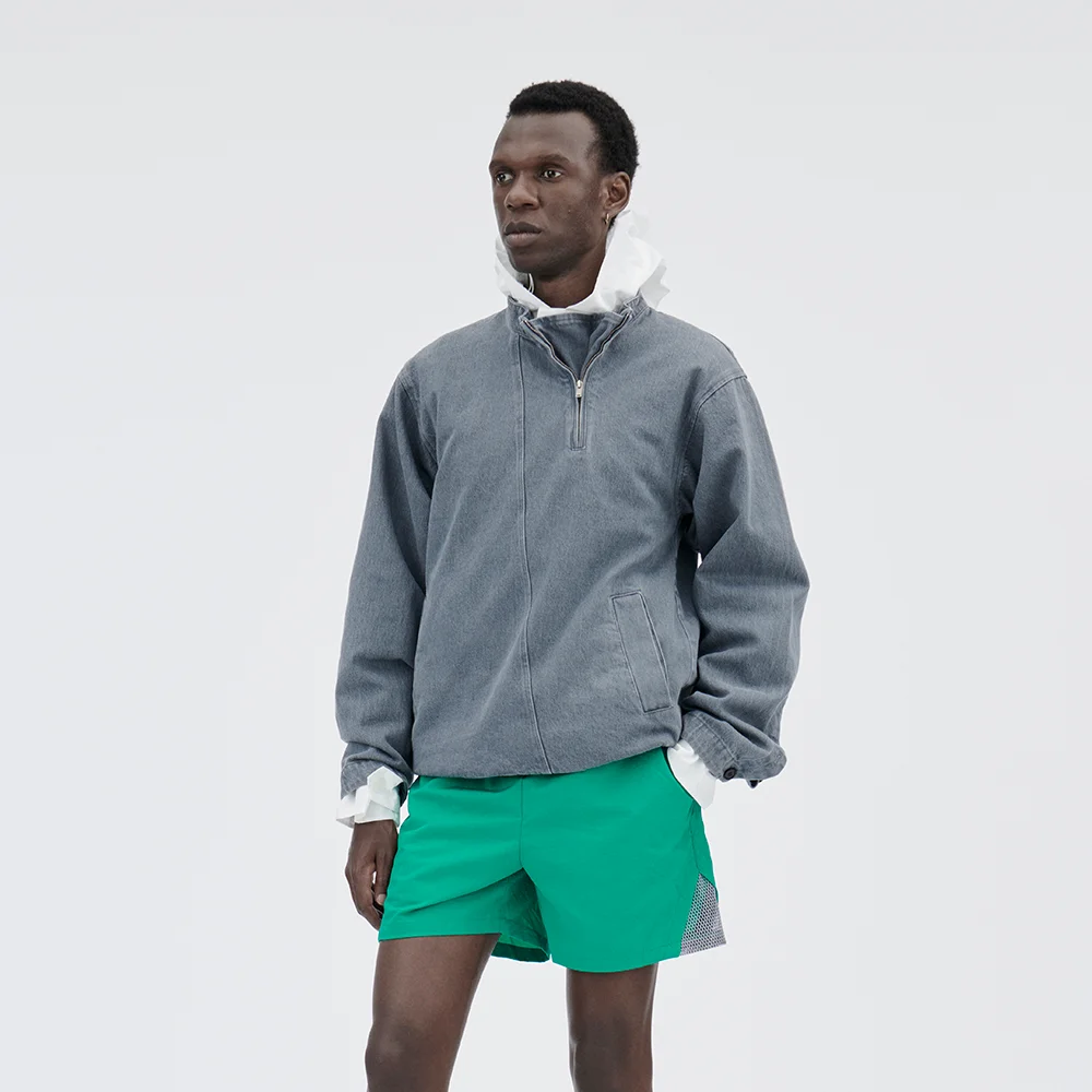 (M) YUPIK DENIM ANORAK (ASPHALT)
