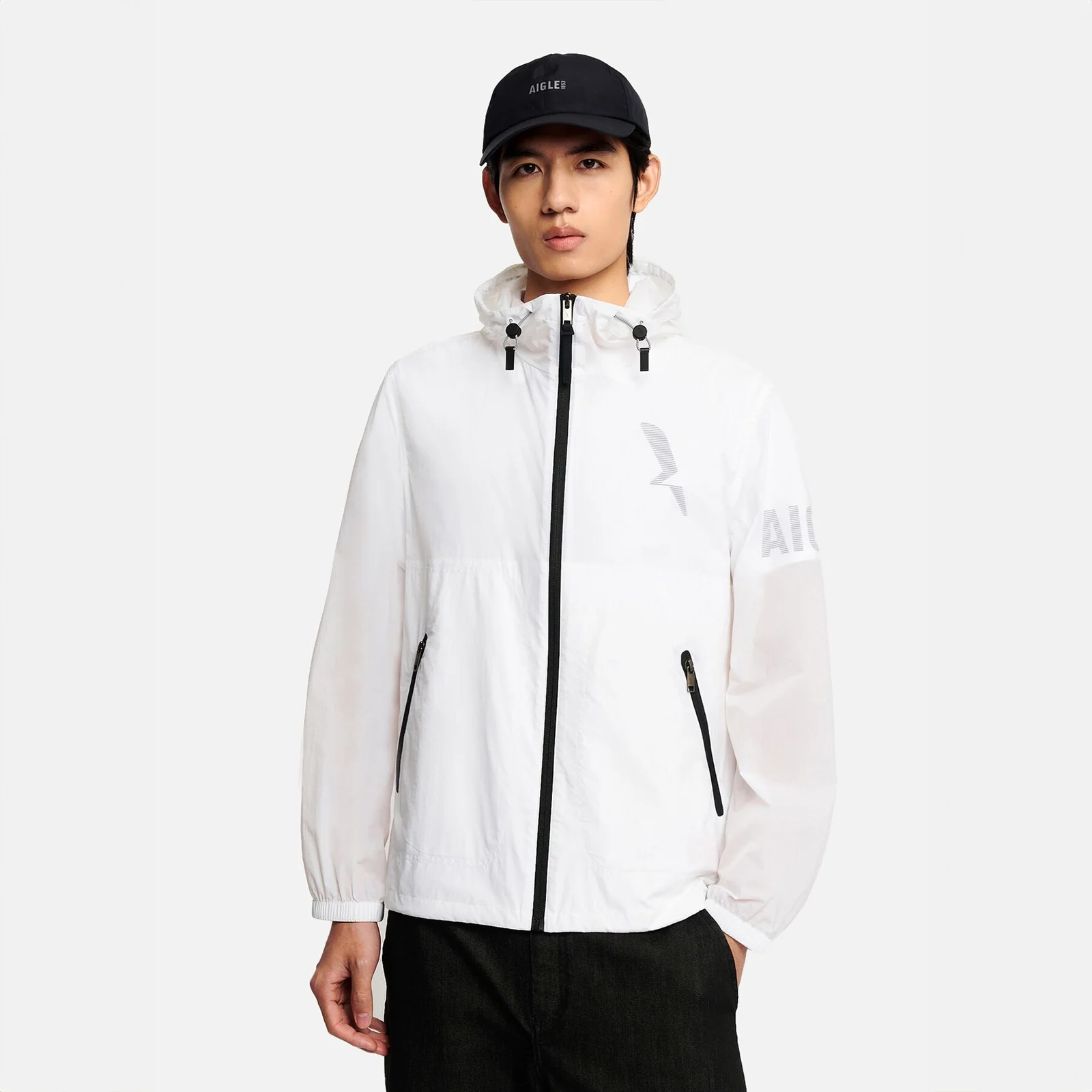 超輕量 防撕裂布 連帽衫 外套 AAS26MOUT014BLA