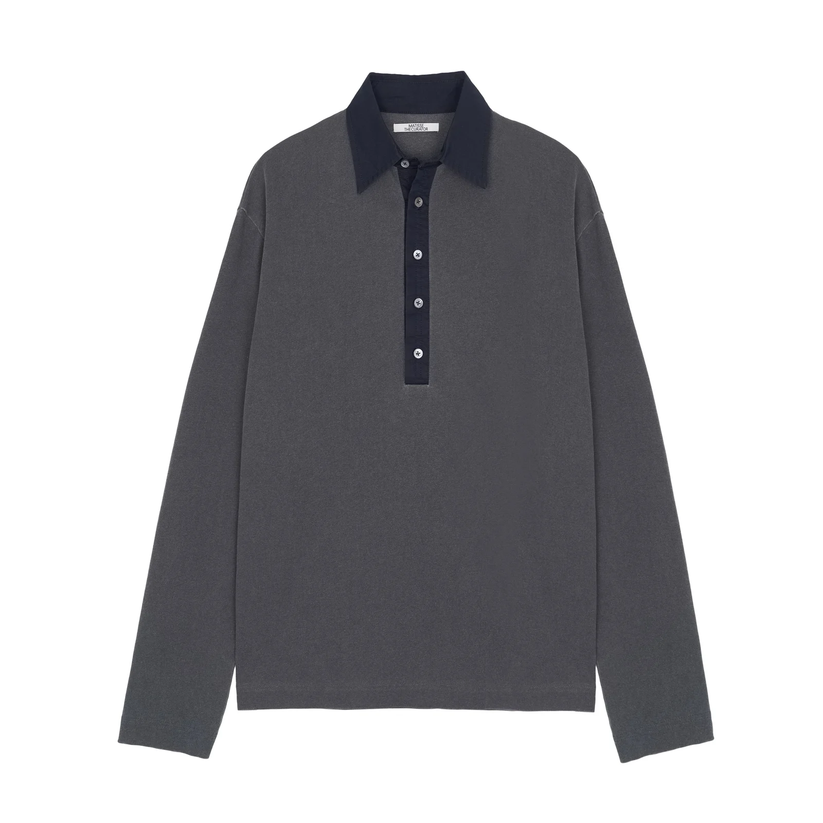 LETO POLO TEE CHARCOAL