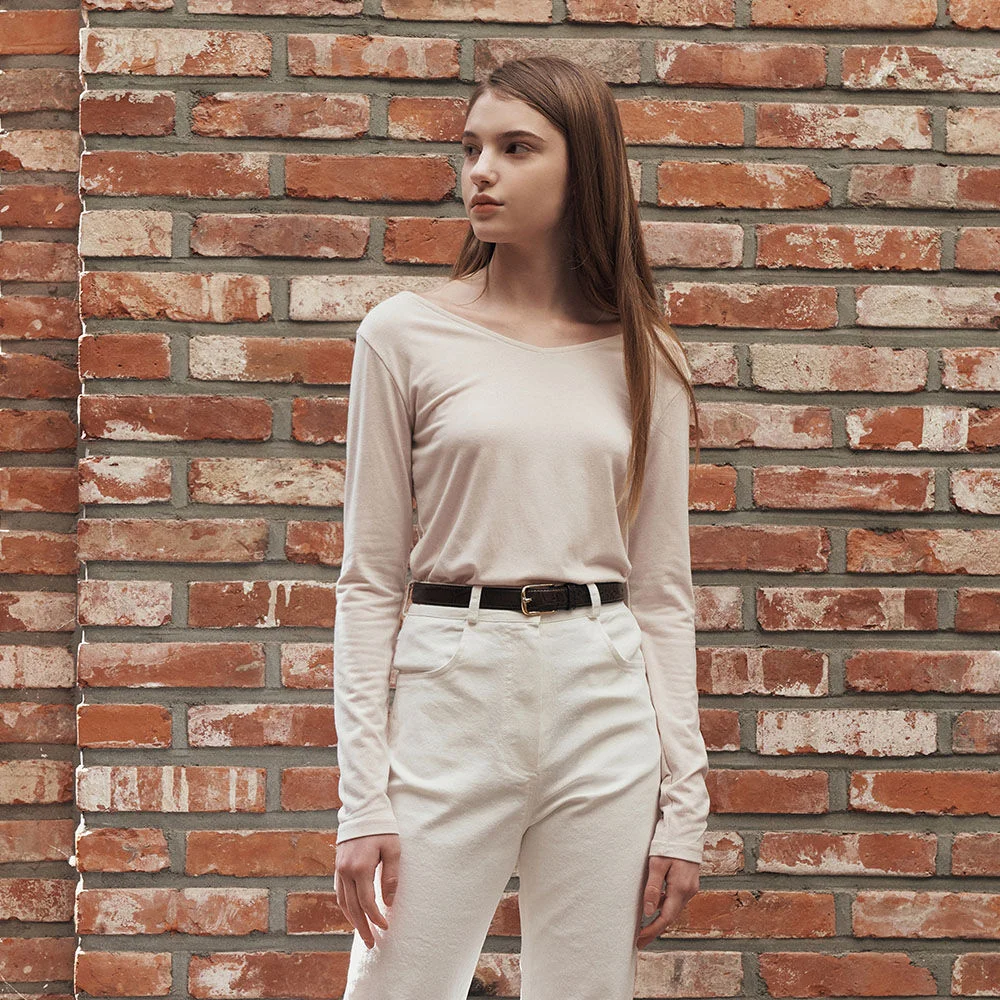 Two way soft t-shirts - beige