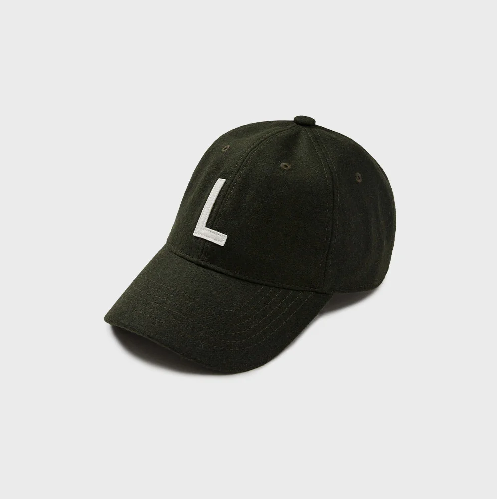 INITIAL BALL CAP (DARK GREEN)
