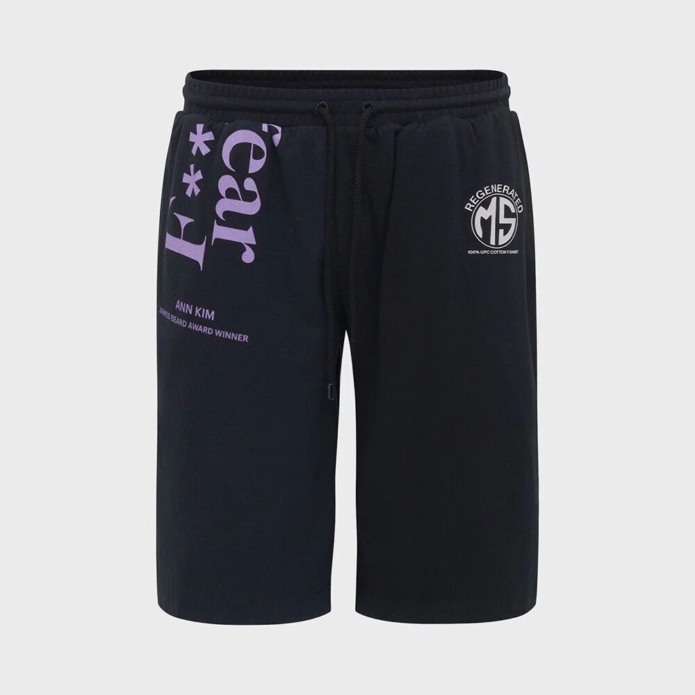 (M) Regenerated 圖案 T恤 百慕達 黑色 REGENERATED GRAPHIC T-SHIRT BERMUDAS BLACK