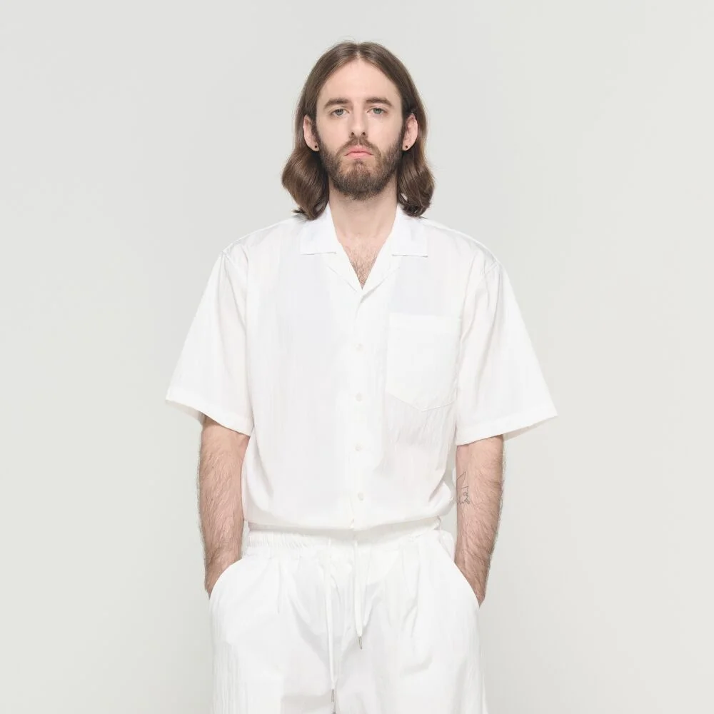 COOL WASHING SHORT SLEEVE SHIRT (WHITE)