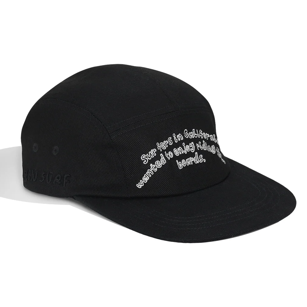 頭飾 9319 衝浪 黑色 純棉 Camp Cap