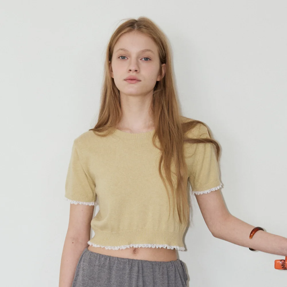 Moment Crop Knit (Olive)