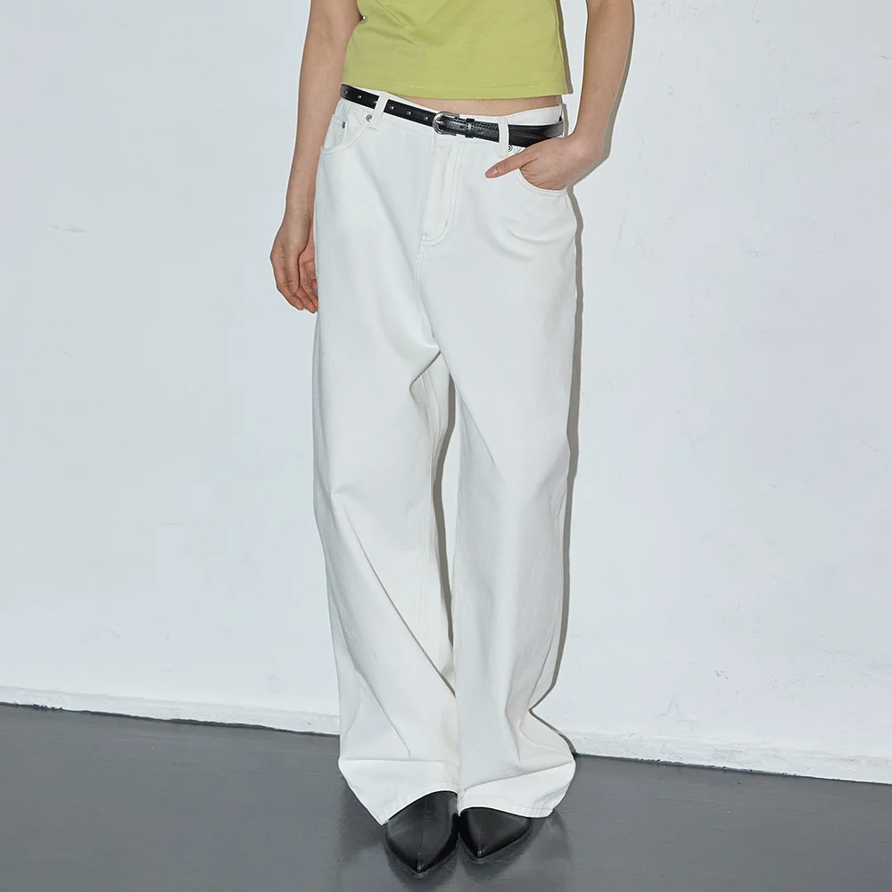 Signatuer Wide Denim Off white