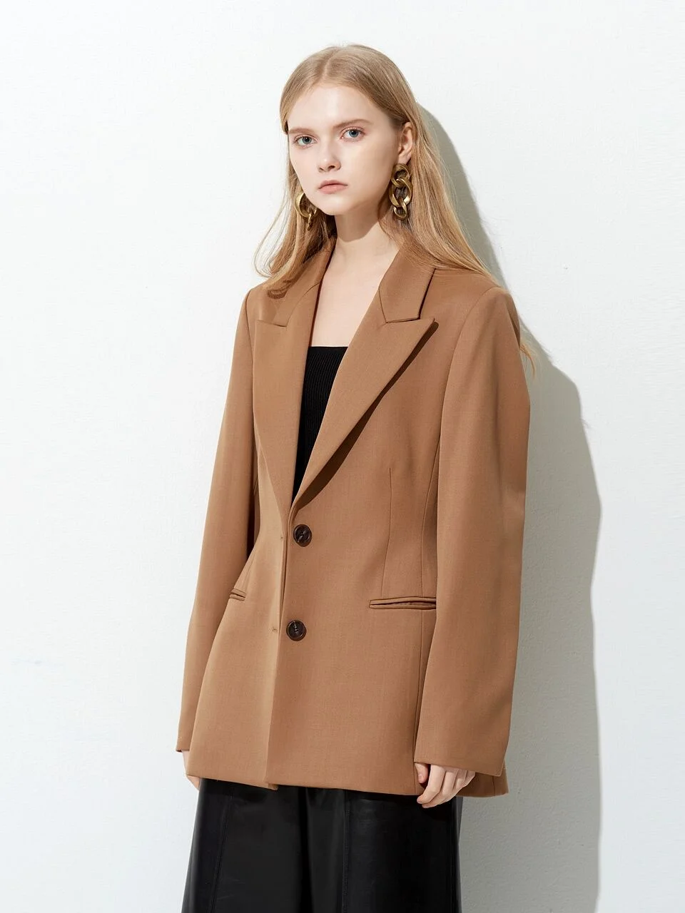 HOURGLASS WOOL JACKET BEIGE