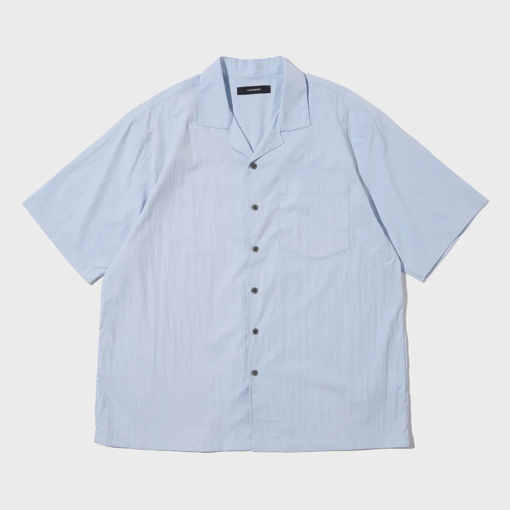 COOL WASHING SHORT SLEEVE SHIRT (BLUE)
