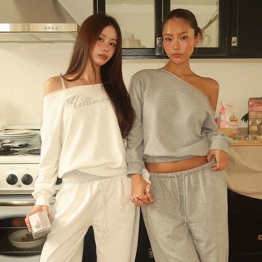 Snowball One-shoulder MTM+Pants (2 Color)
