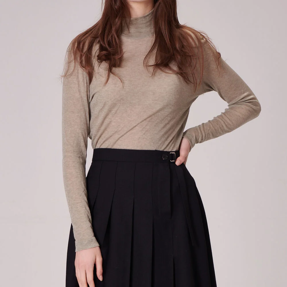 turtleneck thin T-shirt(KK)