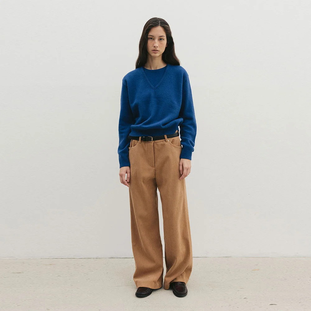 Corduroy Wide Pants(Camel)