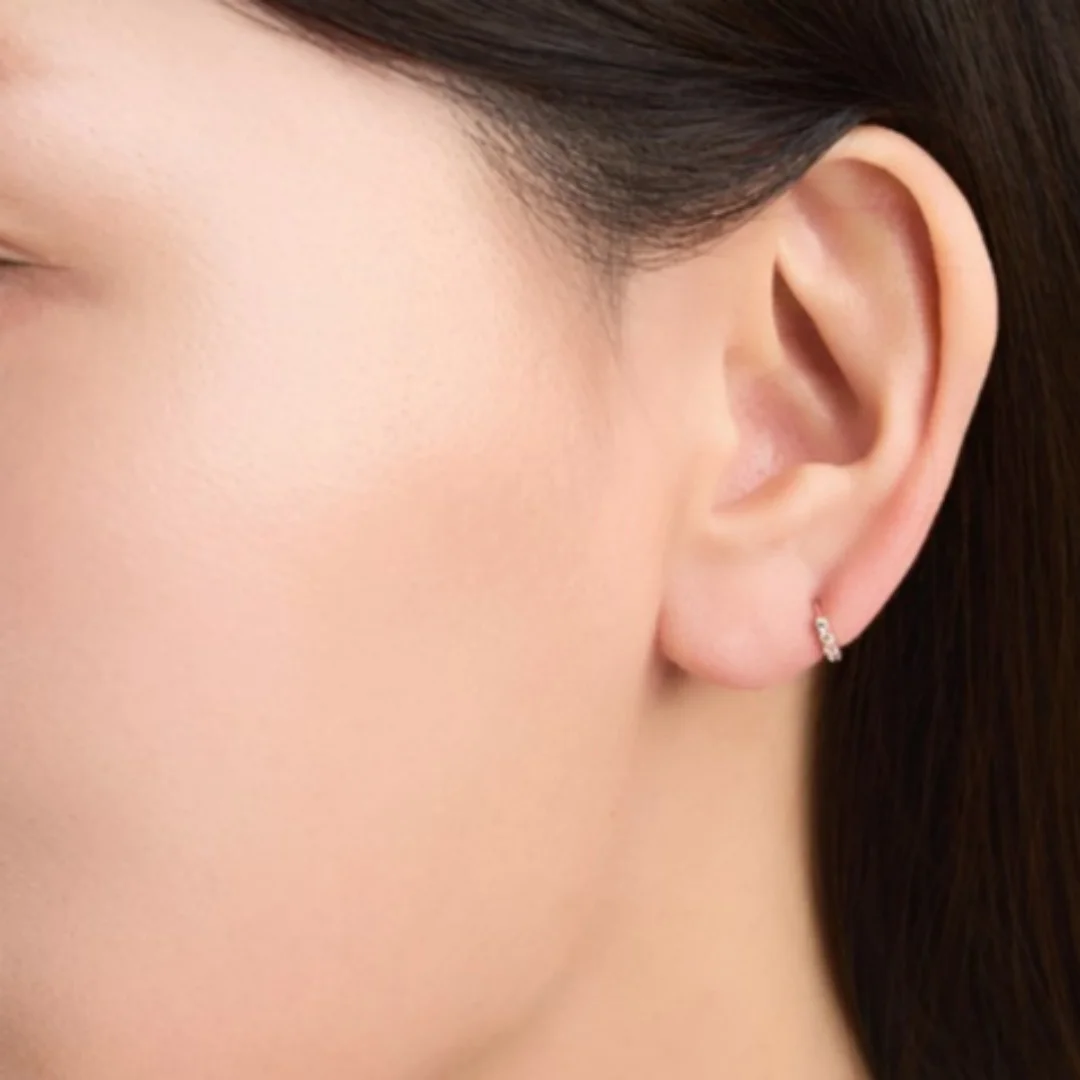 經典 Petit 14K 金色 一觸即開 耳環