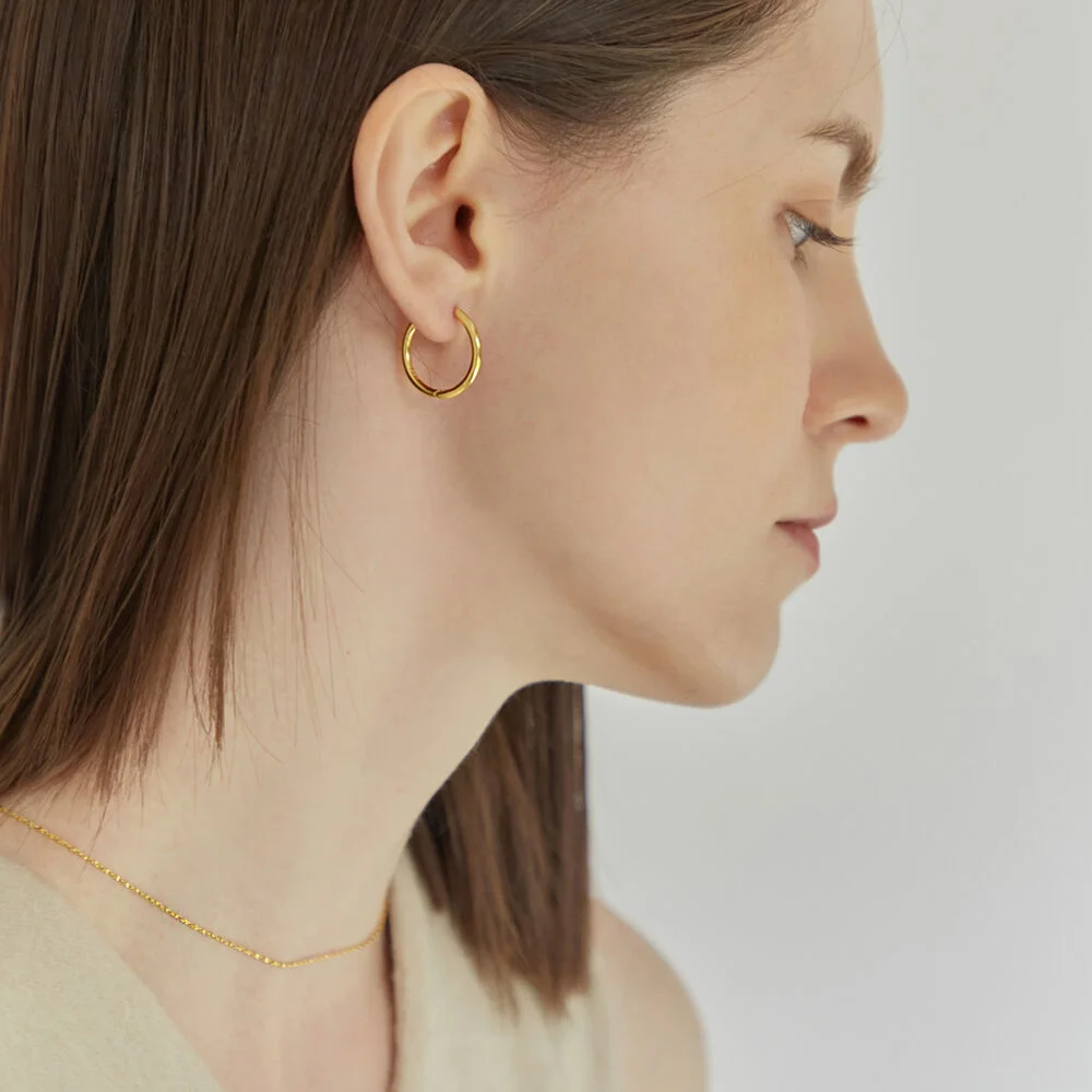 薛仁雅,Jangdaa,Park Jin-joo 著用 Simple Basic Ring Earring