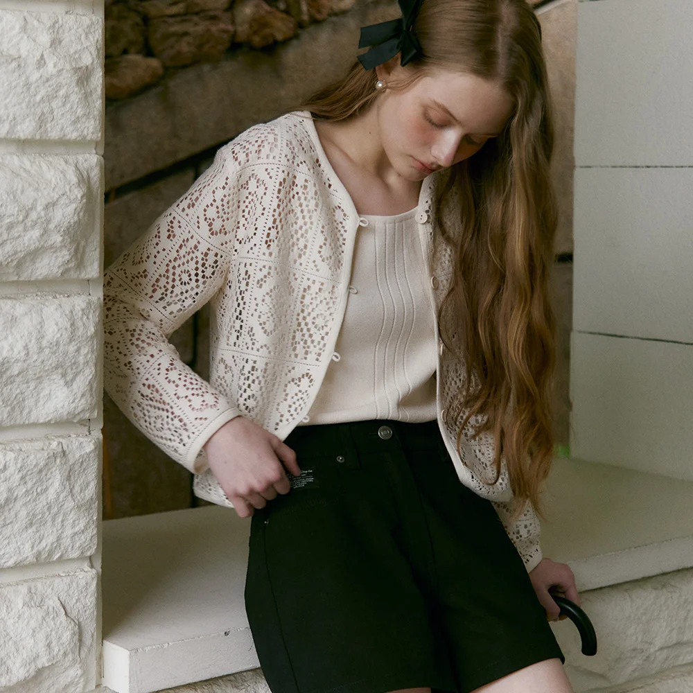 NATURAL SLEEVELESS KNIT (sand ivory)