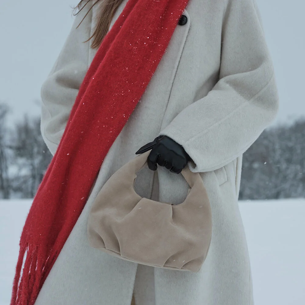 Lua tote bag Suede Beige