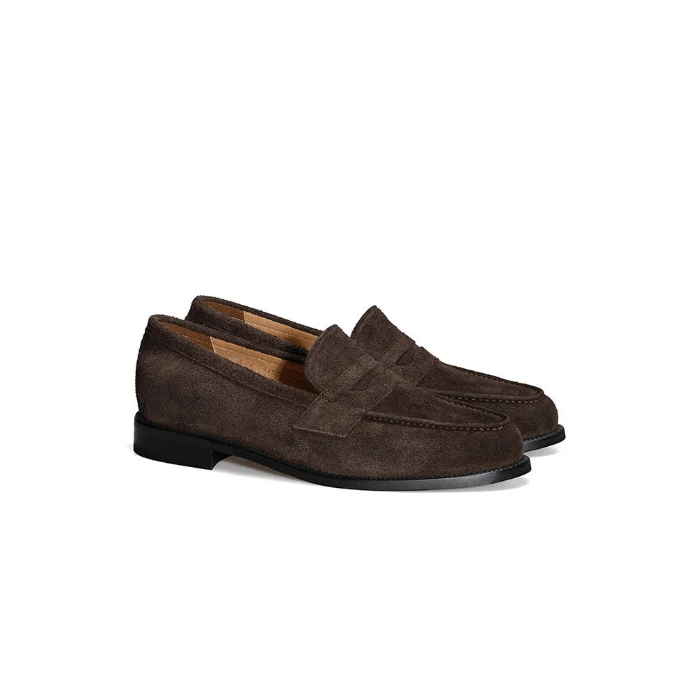 ALC4405 Shimmer Penny 樂福鞋_d.brown suede