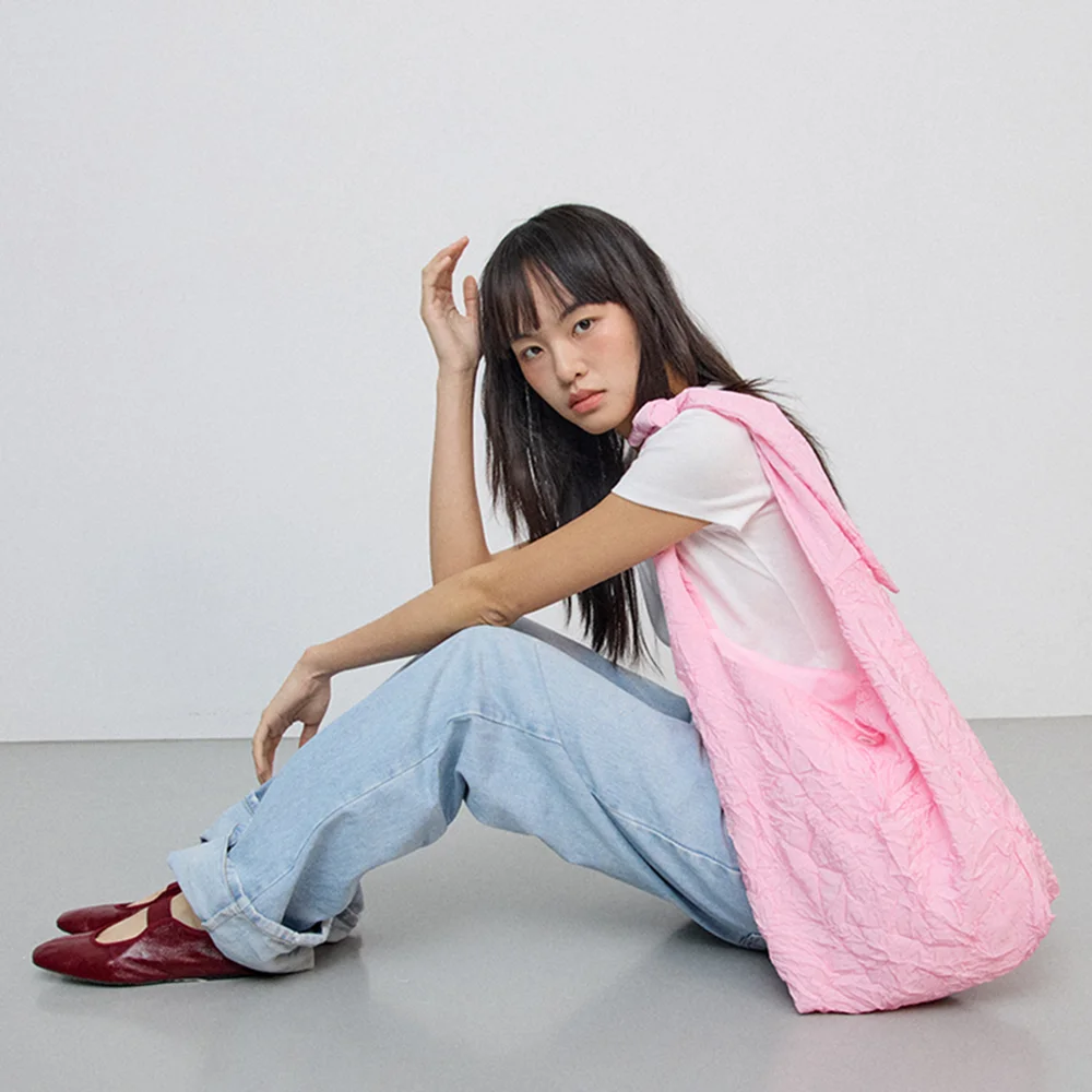 Wrinkle bag_pink