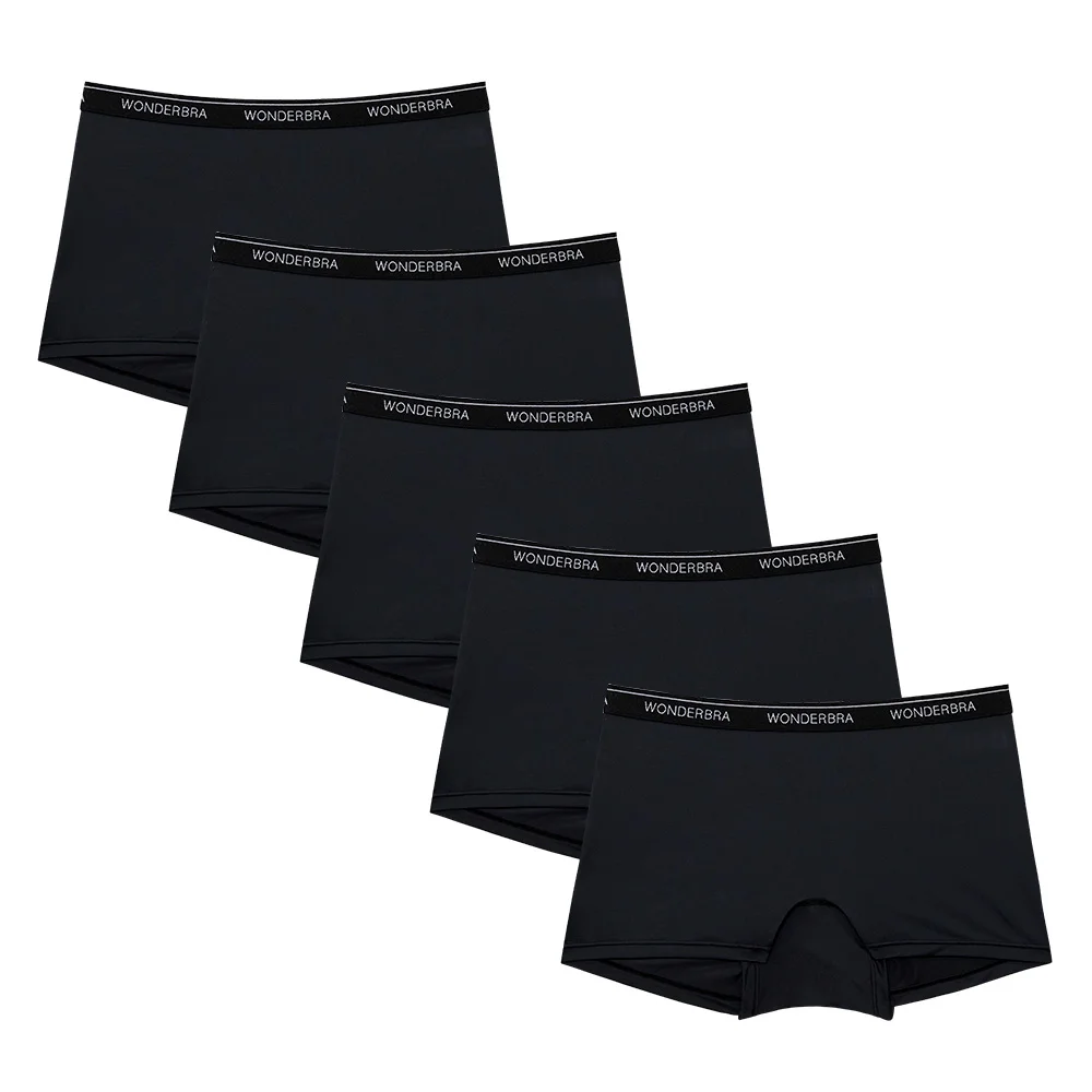 基本款 外露鬆緊帶 方形內褲 5PACK