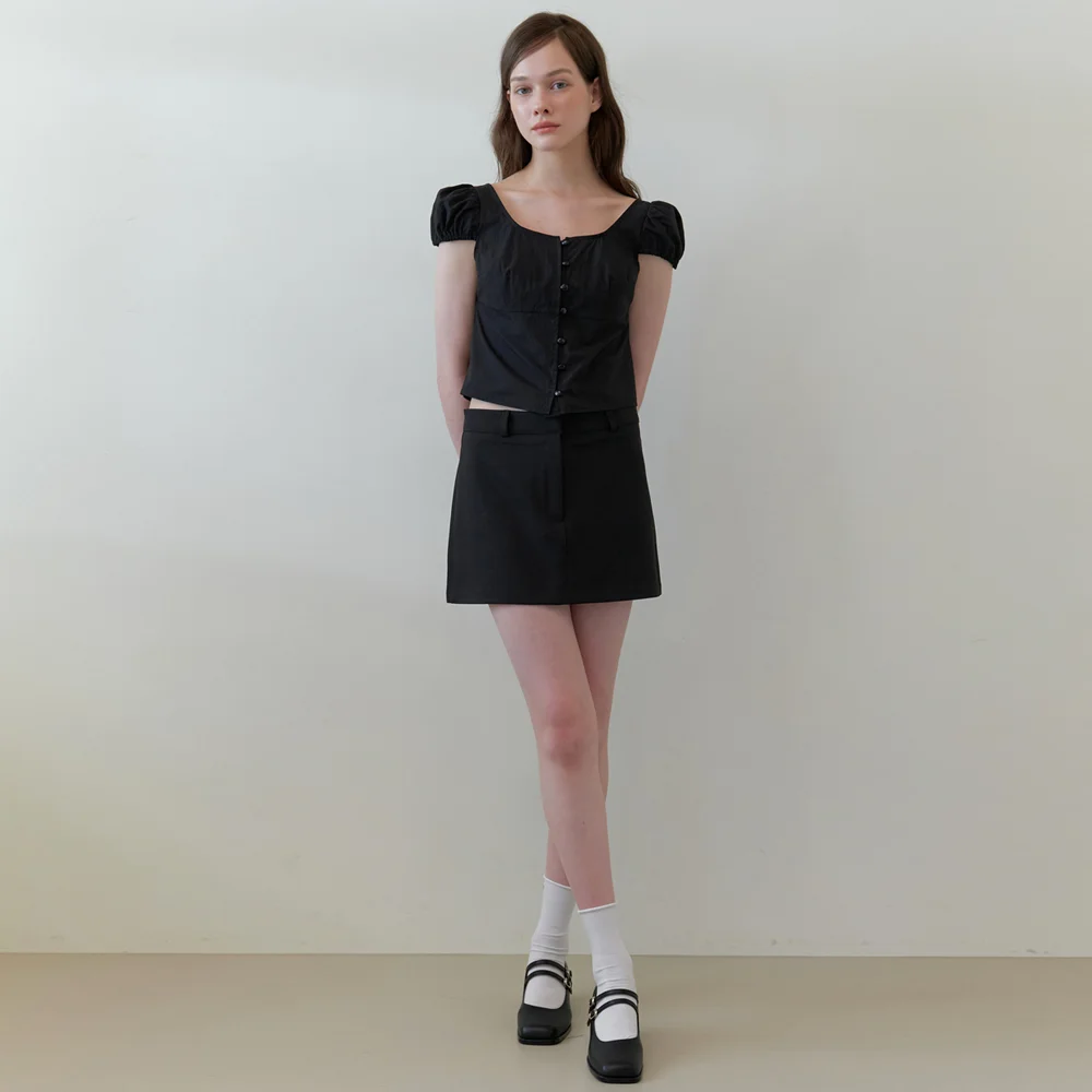 kinda basic mini skirt - black