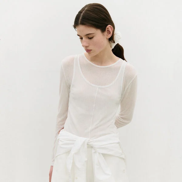 NUBASIC TENCEL T-SHIRT SET IVORY