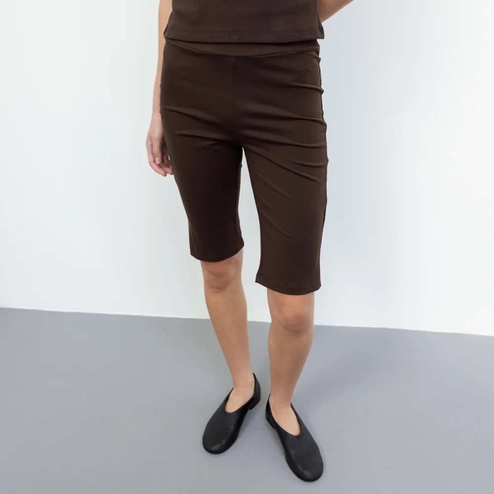 Cotton Capri Pants (Brown)